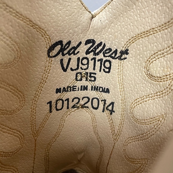 Old West Children's Pink Cowgirl Boots Man Made Material - Picture 15 of 15